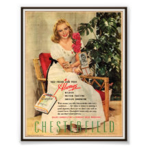 Vintage Chesterfield Cigarette Advertising 1945 Photograph