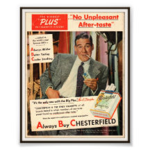 Vintage Chesterfield Cigarette Advertising 1951 Photo Art