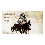 Vintage Cheyenne Warriors Business Cards
