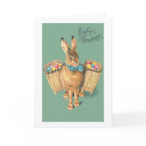 Vintage  Chic Easter Bunny Card