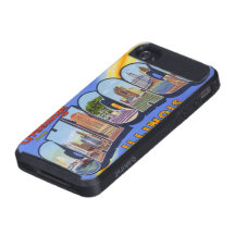Vintage Chicago Postcard Art iPhone 4 Cover