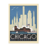 Vintage Chicago Travel Poster