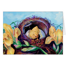 Vintage Chick Easter Card
