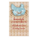Vintage chicken casserole homestyle chef catering business cards