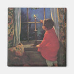 Vintage Child, Christmas Eve, Jessie Willcox Smith Fridge Magnet