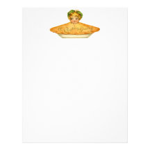Vintage Child & Pie Custom Letterhead