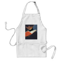 Vintage Child Reading a Book, Back to School Time! Aprons