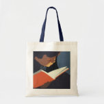 Vintage Child Reading a Book, Back to School Time! Tote Bags