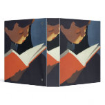 Vintage Child Reading a Book, Back to School Time! binders