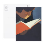 Vintage Child Reading a Book, Back to School Time! postcards