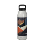 Vintage Child Reading a Book, Back to School Time! Water Bottles