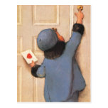 Vintage Child with Valentine's Day Letter Postcards