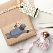 Vintage Child with Valentine's Day Letter Stickers