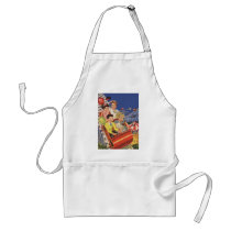 Vintage Children Balloons Dog Roller Coaster Ride