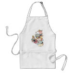 Vintage Children Having Fun Playing w Toy Trains Aprons