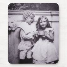 Vintage Children Portrait Mousepads