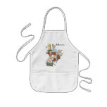 Vintage Children Toddlers Playing with Fire Trucks Aprons