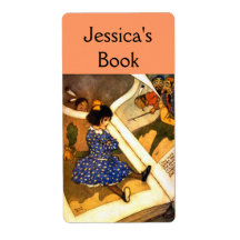 Vintage Children's Bookplate Shipping Labels