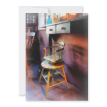 Vintage Child's Barber Chair Custom Invitations