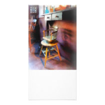 Vintage Child's Barber Chair Customized Photo Card