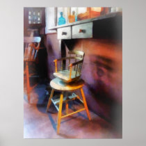 Vintage Child's Barber Chair Print