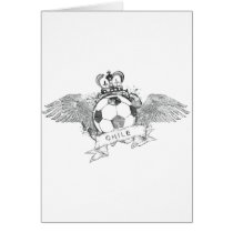 Vintage Chile Football Greeting Card