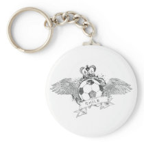 Vintage Chile Football Key Chain