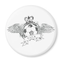Vintage Chile Football Magnet