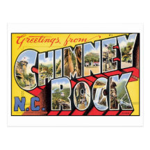 Vintage Chimney Rock, NC Postcard
