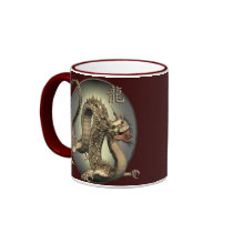 Vintage Chinese Dragon Coffee Mug