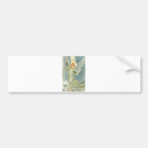 Vintage Christmas Angel Bumper Sticker