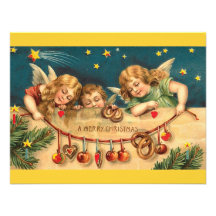 Vintage Christmas - Angel Children Announcement