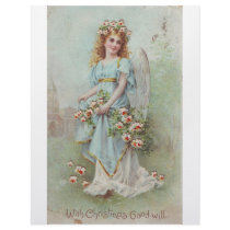 Vintage Christmas Angel Custom Letterhead