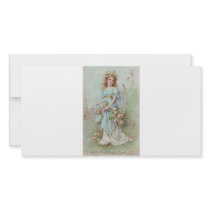 Vintage Christmas Angel Photo Card Template