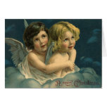 Vintage Christmas Angels Card