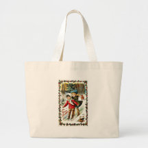 Vintage Christmas Canvas Bag