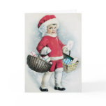 Vintage Christmas Card  - Adorable card for Kids