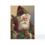 Vintage Christmas Card German Santa