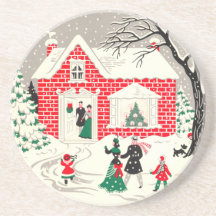 Vintage Christmas Coaster