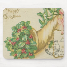 Vintage Christmas Decorations Mousepad
