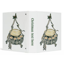 Vintage Christmas Eggnog Silver Serving Set