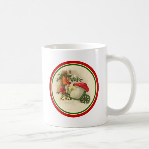 Vintage Christmas Elf 1910 Coffee Mug