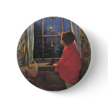 Vintage Christmas Eve by Jessie Willcox Smith Pinback Buttons