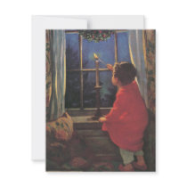 Vintage Christmas Eve by Jessie Willcox Smith Custom Invite
