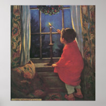 Vintage Christmas Eve by Jessie Willcox Smith Posters