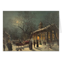 Vintage Christmas Eve Card