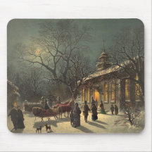 Vintage Christmas Eve Mousepad