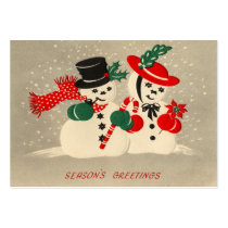 Vintage Christmas Gift Tags Business Cards