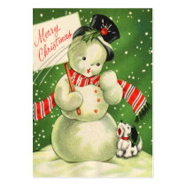Vintage Christmas Gift Tags Business Card Template