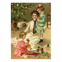 Vintage Christmas Gift Tags Business Card